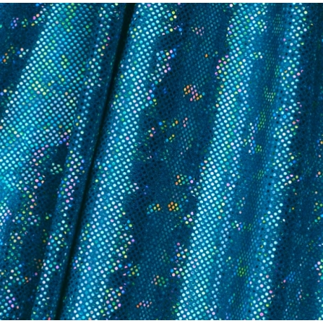 Lycra DISCO TURKUS ICE HOLOGRAM